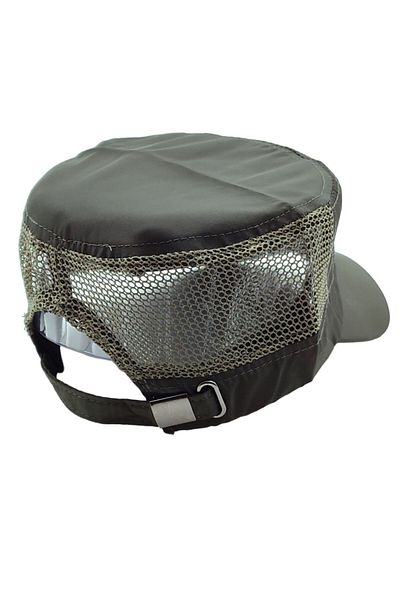 AXE SPORTSWEAR Dark Green Hunter Model Hat - Back Adjustable Buckle and Ventilation Mesh Detail