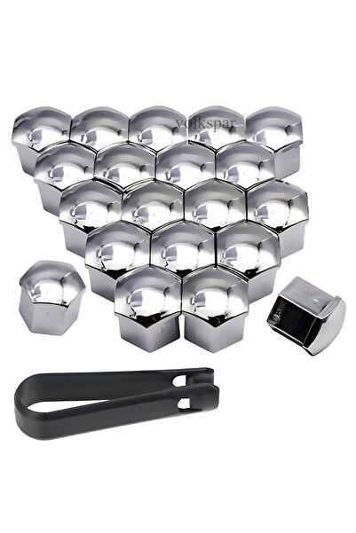 VOLKSPAR JETTA 2015-2018 MODEL ARASI UYUMLU (20 ADET ŞİFRESİZ-1Z) KROM BİJON KAPAĞI TAKIM