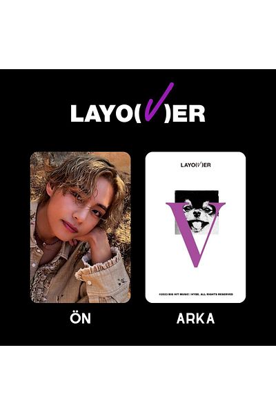 Kpop Dünyasi BTS V ''Layover'' Purple PC Set