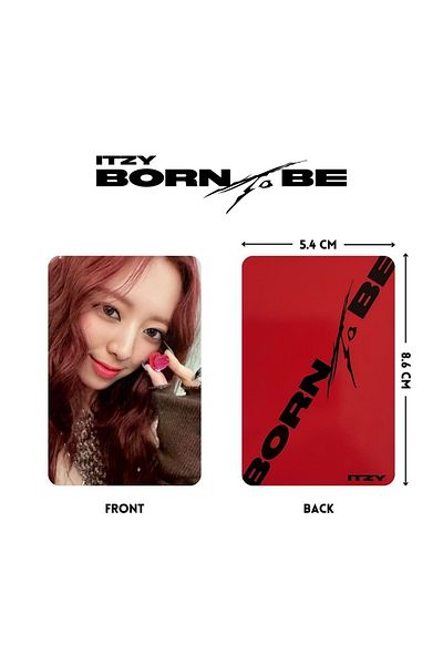 Kpop Dünyasi ITZY '' Born to Be'' Photocards Set V3