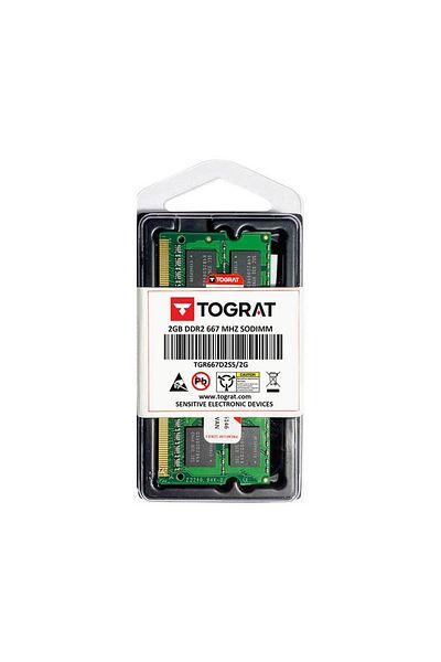 OEM Tograt 2GB DDR2 667 Mhz Laptop Notebook Ram Memory - 2 GB DDR 2 PC2 5300 - TGR667D2S5/2G - 1.8v