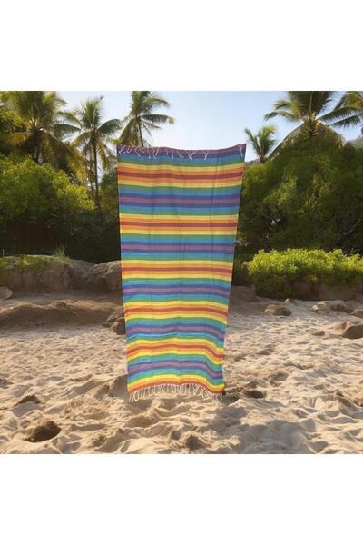 CHAPUTS Unisex Colorful Cotton Beach Towel