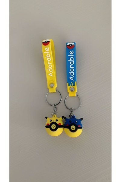 SSCglow Pokemon Silicone Keychain (Pack of 2)