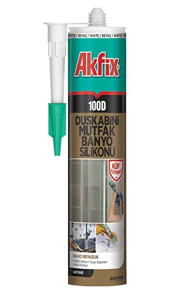 Akfix 100d Beyaz Duşakabin Silikonu 310ml