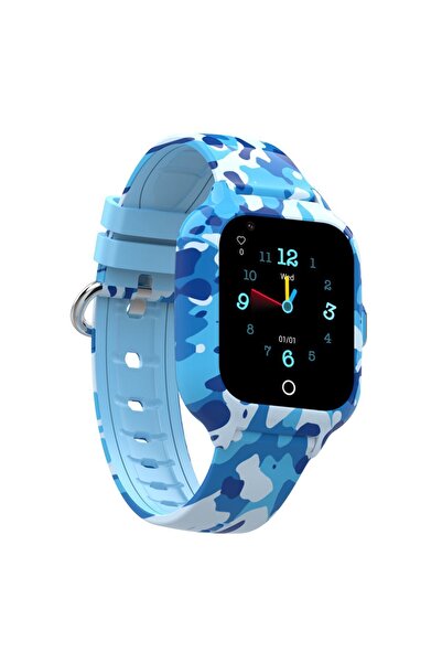 SMART BEST Akıllı Wiki Çocuk Saati Btk Kayıtlı Kamuflaj Desenli 4g Sim Kart Destekli Görüntülü Görüşme Özelliği