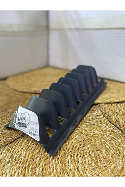 Gondol 8 Bölmeli Plastik Tabaklık, Tencere Kapak Düzenleyici Organizer | Şık Kırılmaz Esnek Tabaklık