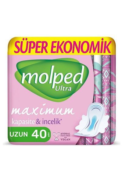 Molped Ultra Hygienic Pad Anatomical Long 40 Pieces
