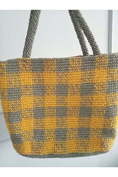 hobi duragı Паперовий шнур ручної роботи Плетена сумка