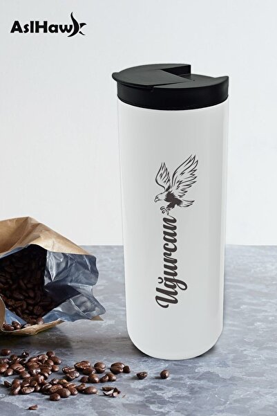 ASELESME Kişiye Özel Isimli Baskılı Termos 500 ml Çift Katmanlı 304 Çelik Kay...