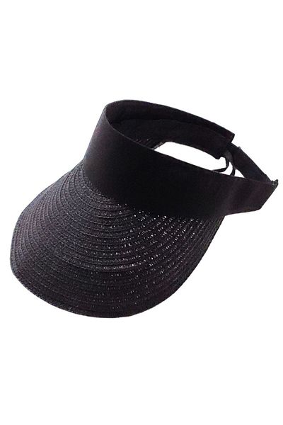 AXE SPORTSWEAR Casual Beach Tennis Hat - Foldable Straw Visor with Back and Velcro