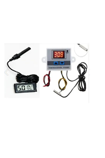 KORHAN TEKNİK Xh-w3001 220v Ac Dijital Termostat+ Nem ve sıcaklık Ölçer