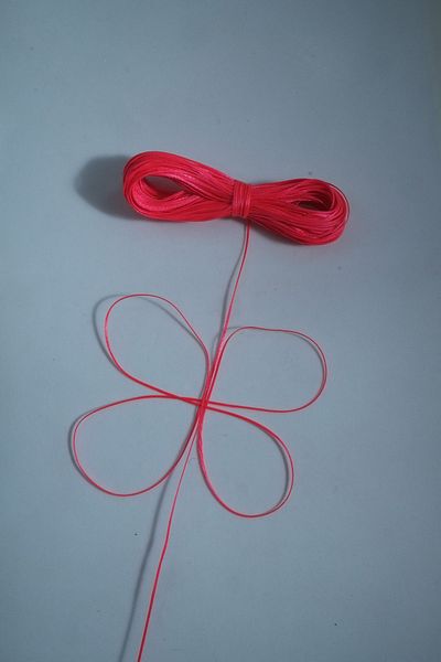 Eskişehir hobi sanat Σετ κολιέ 20 μέτρα 1 mm κερωμένο - Neon Pink Saddle Leather Stitched Necklace