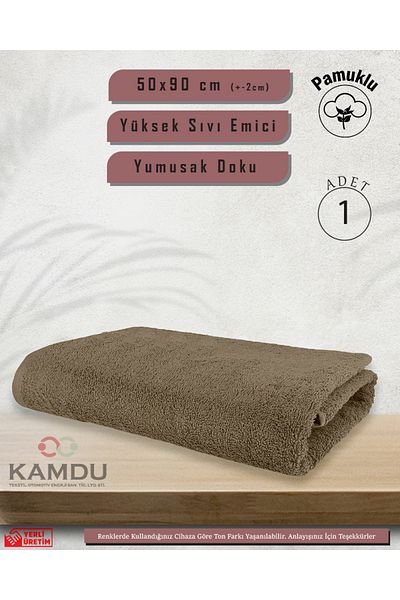 Qottox 1 Piece 50x90 cm Cotton Sports Towel - Hairdresser, Training and Hand Face Towel