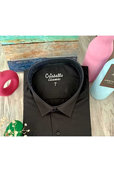 Cristallo Uzun Kol Klasik Dakron Gömlek