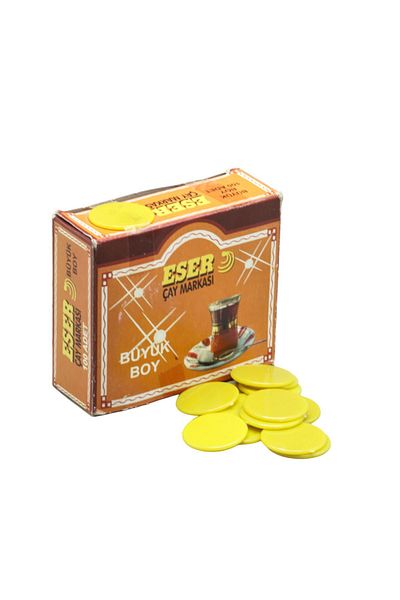 SERA 100 Pieces Large Round Tea Brand
