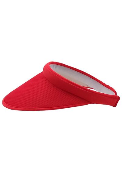 AXE SPORTSWEAR Pălărie roșie de vară cu protecție solară UV - Vizor de tenis de plajă zilnic Ha