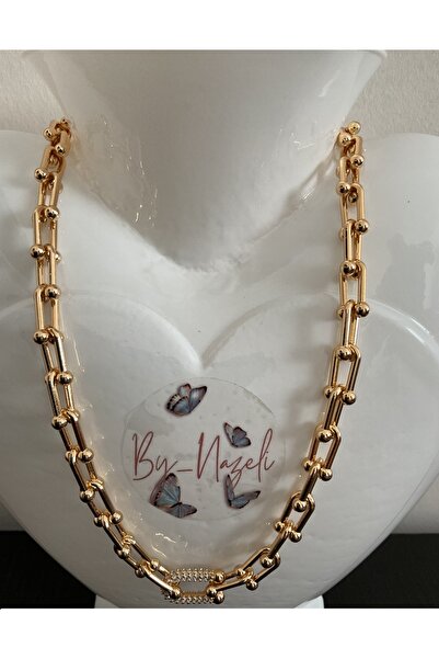 TREND TAŞLI TIFFANY  ÇELİK KOLYE