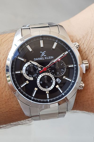 Daniel Klein Metalic Steel Bracelet Men's Wrist Watch