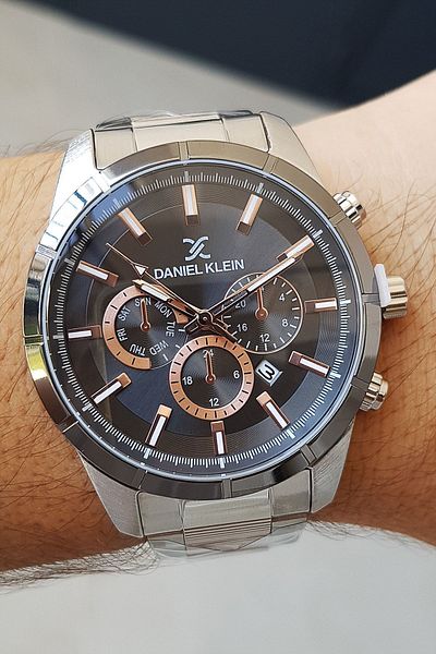 Daniel Klein Metalic Steel Bracelet Men's Wrist Watch