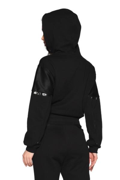 ECKO UNLTD Γυναικείο φούτερ Cristina Black με κουκούλα