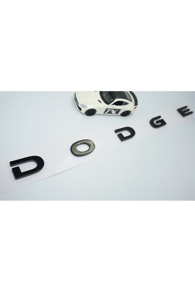 DK Tuning حقيبة دودج - أسود ABS، 3M 3D، شعار مكتوب طويل