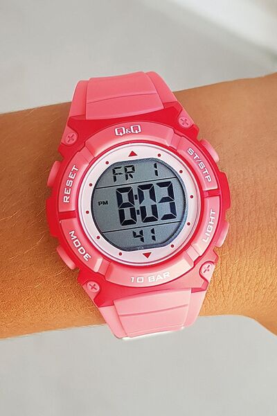 Q&Q 5-10 Yaş İçin Kronometreli, Işıklı, Alarmlı, 100 Metre Su Geçirmez Fuşya ...