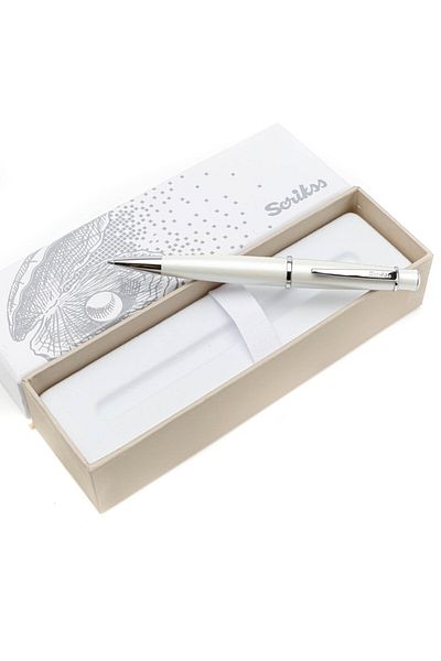 Scrikss Gift Pearl White Ballpoint Pen