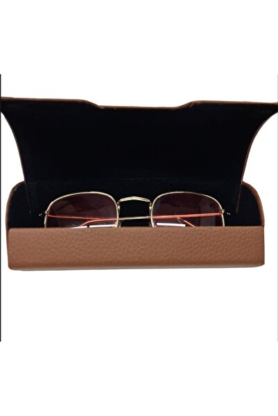 UPEKA Δερμάτινη θήκη γυαλιών ηλίου με μαγνήτη - Μεταλλικό κουτί προστασίας