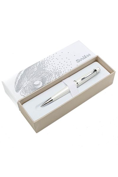 Scrikss Gift Pearl White Ballpoint Pen