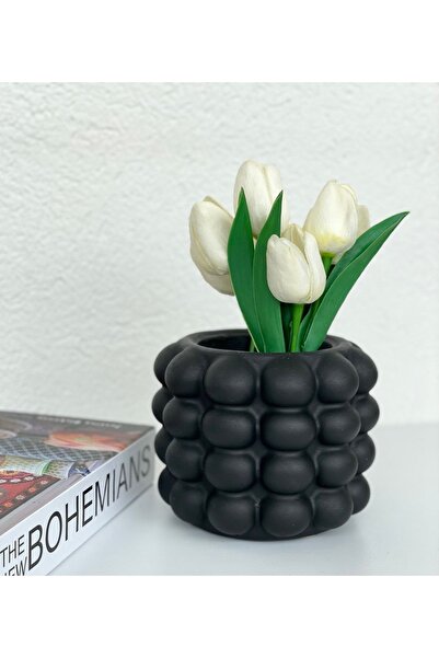 YYY by MY Bubble Tezgah Üstü Dik Kaşıklık, Saksı Siyah