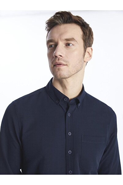 LC Waikiki LCWAIKIKI Classic Regular Fit Uzun Kollu Poplin Erkek Gömlek