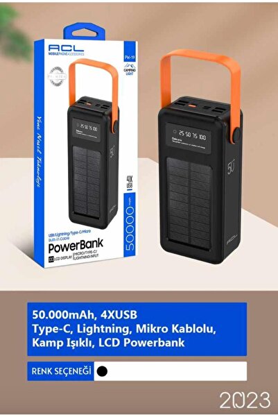 Store PW-19 50.000mah KAMP IŞIKLI LCD POWERBANK