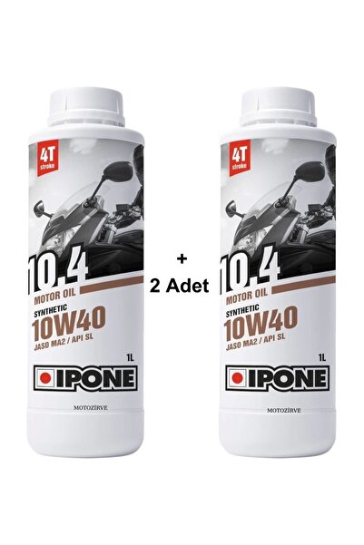 Ipone 10.4 10W40 4T Sentetik Motosiklet Yağı 1 Litre (2 Adet)