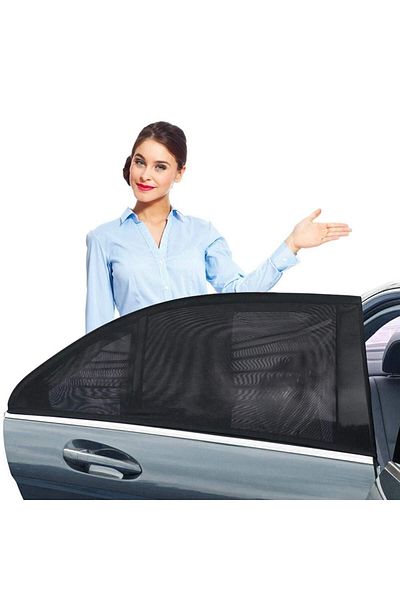 Ankaflex Exp 2 Pieces Car Canopy Vehicle Side Window Sunshade Auto Curtain Mother Baby Child Rear Window Breastfeeding Cover