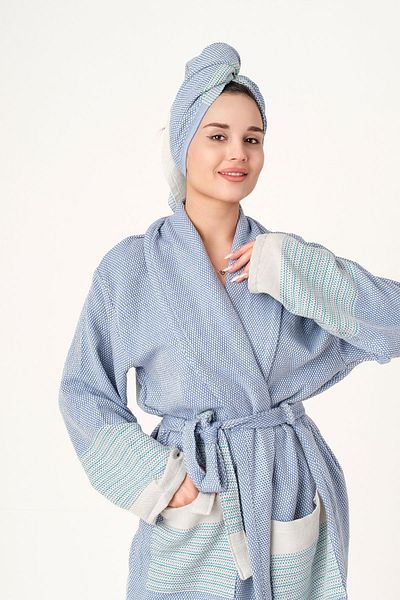 Lajel منشفة رأس فاخرة للجنسين - 100% قطن، منسوجة
