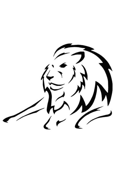 TSC Autocolant pentru mașină Lion Pastă geam din spate 2