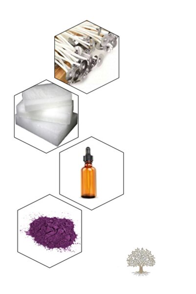 Armonihouse Mum Yapım Seti 0,5kg-mor / Kokulu Mum