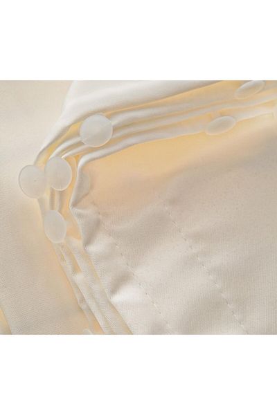 CG HOME Cream Satin Sunshade - Aylas with Enxboy Options