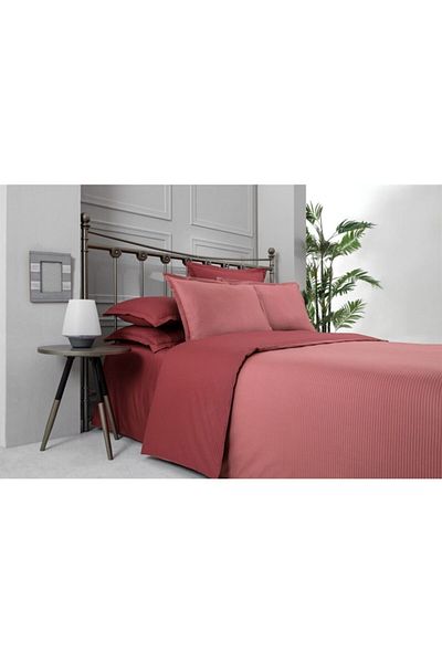 Sarev Fancy Stripe V9 Red Single Duvet Cover Set