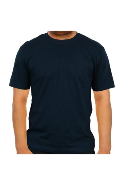 Generic Brand Navy Blue Crew Neck T-Shirt Crew Neck T-Shirt
