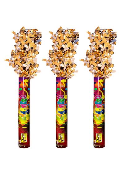 Parti dolabı 30 cm 447Fseri - 3 Pieces Gold Gold Confetti Flip