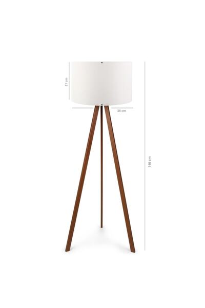 HOMİNG Pratik Ahşap Üç Ayaklı Lambader Aag-1528