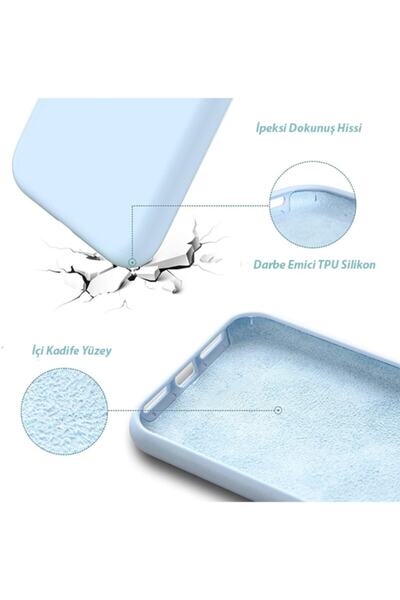 Molly Iphone Se 2020 Uyumlu Bebek Mavisi Liquid Pastel Kılıf