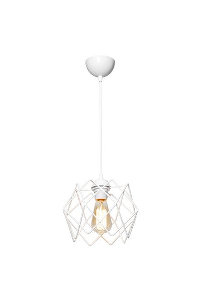 Gloria White Single Pendant Lamp - Marie