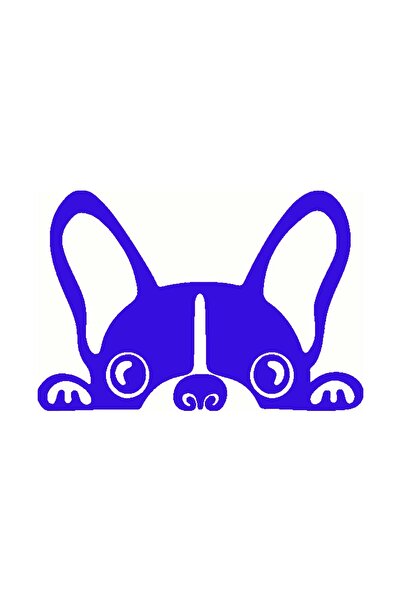 Dijitonline Câine care se vede din portbagaj - Autocolant auto - 20 X 14