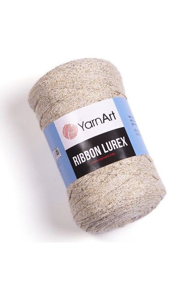 Yarnart Lurex Ribbon - Glitter Cream Αξεσουάρ Πλεκτό Σχοινί-724