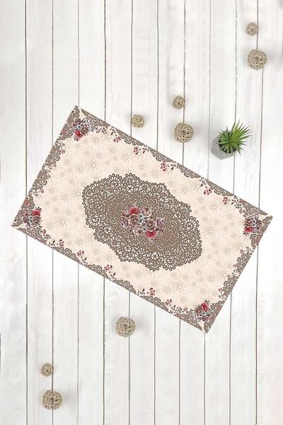 Evsebu Κλασικό μοντέλο καφέ μπεζ διακοσμητικό χαλάκι πολλαπλών χρήσεων για την πόρτα