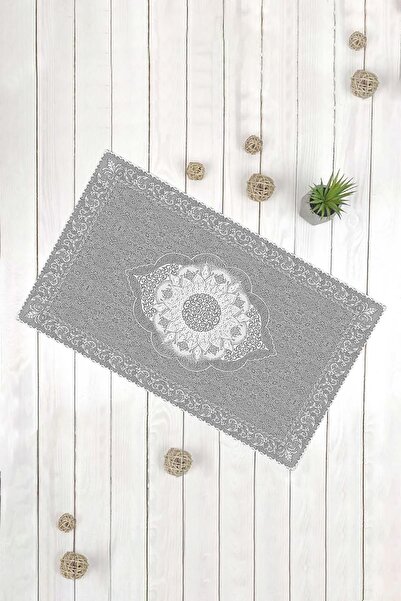 Evsebu Carpet Pattern White Gray Multi-Purpose Decorative Door Mat