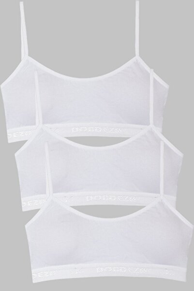 bejamonti Μπουστάκι 3 τεμαχίων για νεαρά κορίτσια με λουράκι με σχοινί