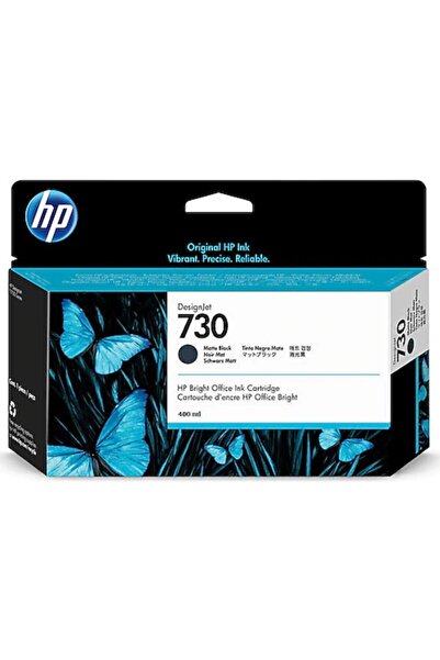 HP 730 Matte Black Mat Siyah 300ml Plotter Kartuşu P2v71a